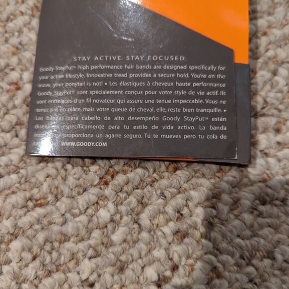 Goody Stay Put Slide Proof Hair Head Bands Thin Elastic Hold Secure Fit - Picture 3 of 6